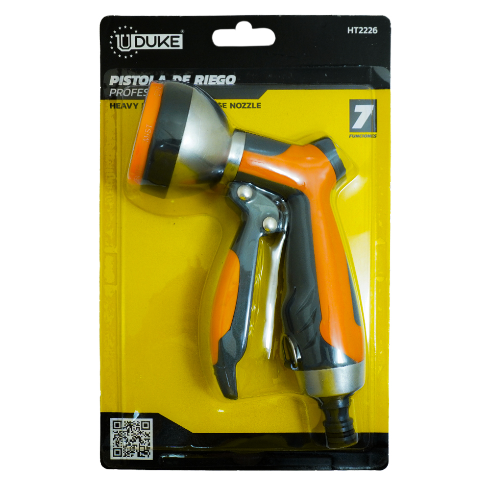 PISTOLA MANGUERA PROFESIONAL CON BOQUILLA AJUSTABLE UDUKE