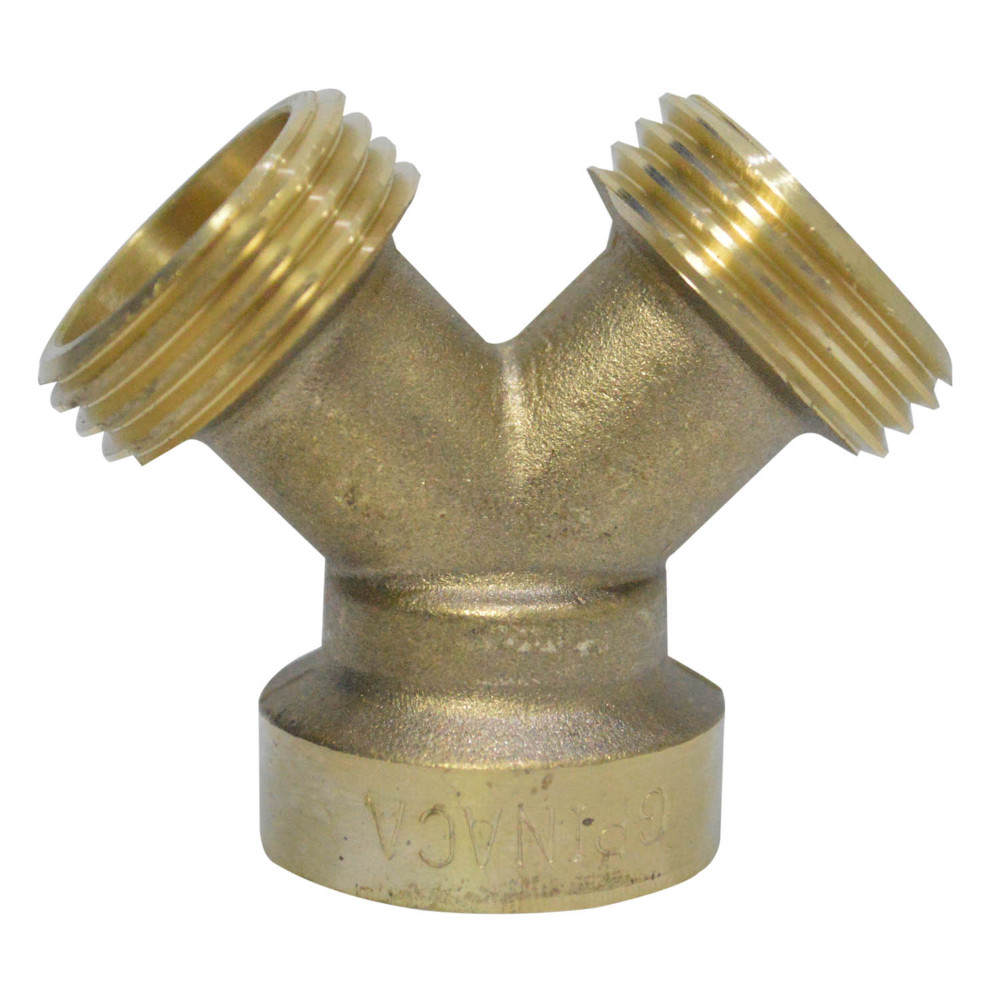 BRASS WASHING MACHINE Y CONNECTOR 1/2"