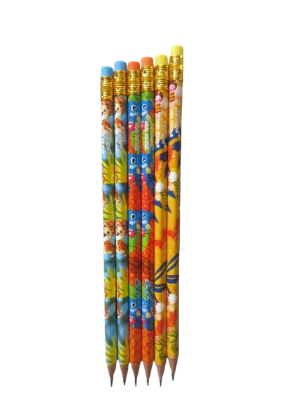 LAPIZ GRAFITO ESTAMPADO TRIANGULAR 2.2HB X6 