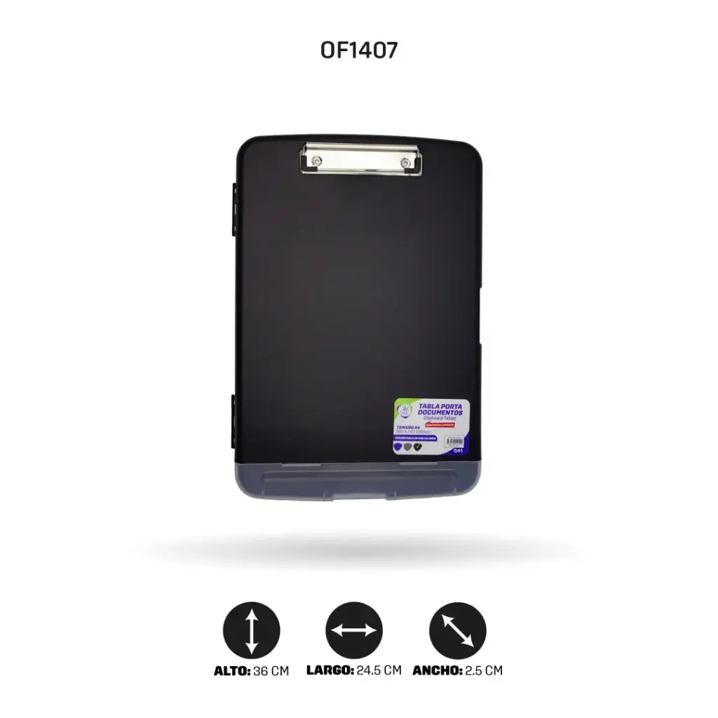 CLIPBOARD A4 BLACK REF. 31103