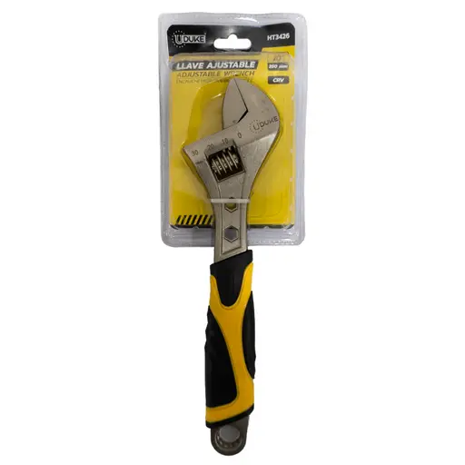 ADJUSTABLE WRENCH 10" RUBBER HANDLE UDUKE