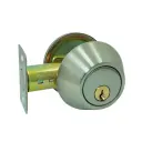CHAPA CERROJO SEGURIDAD UDUKE DOBLE CILINDRO CROMADA