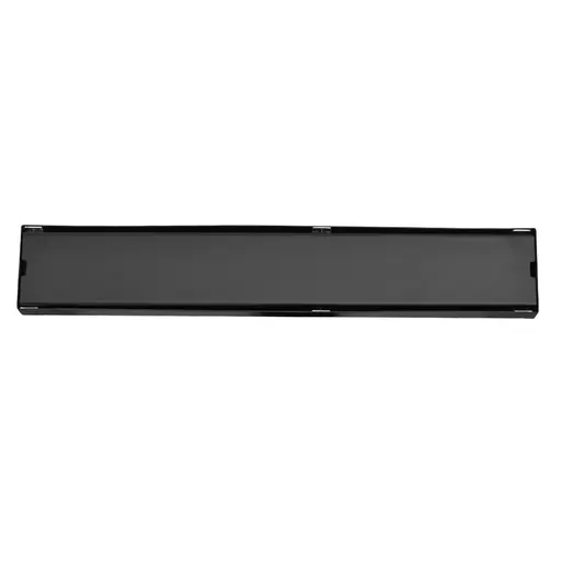 BLACK STAINLESS STEEL TILE INSERT FLOOR DRAIN 6.8 X 40 CM UDUKE