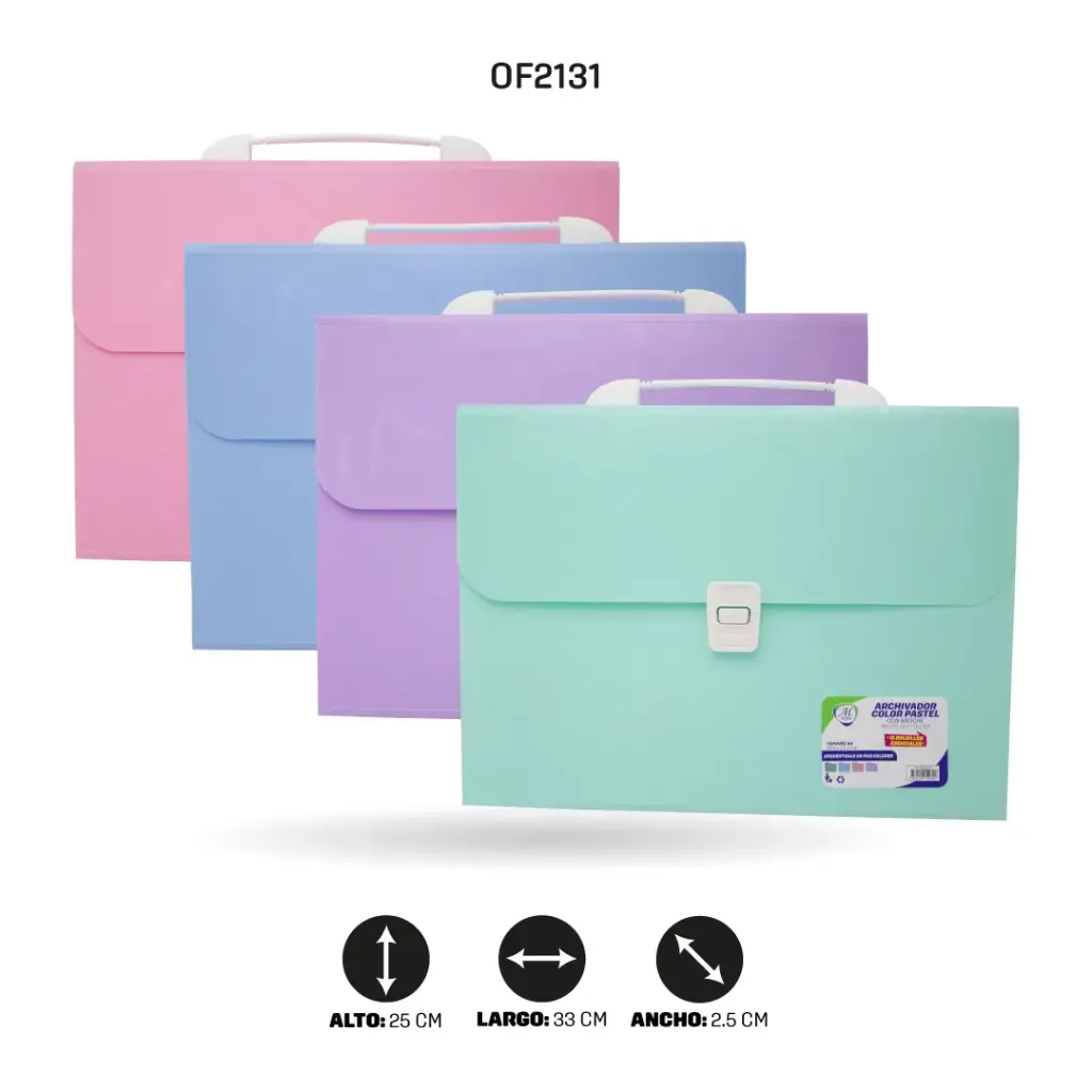 PASTEL PORTABLE EXPANDING FILE FOLDER