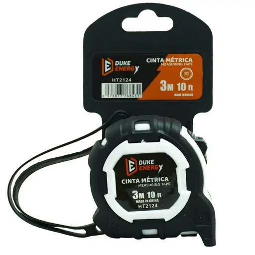 RUBBER COATED MEASURING TAPE 3 MTS DUKE ENERGY