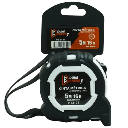 RUBBER COATED MEASURING TAPE 5 MTS DUKE ENERGY