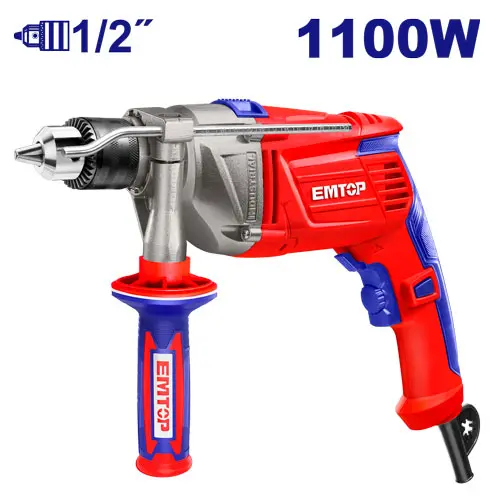 IMPACT DRILL 1/2" 1100 W EMTOP