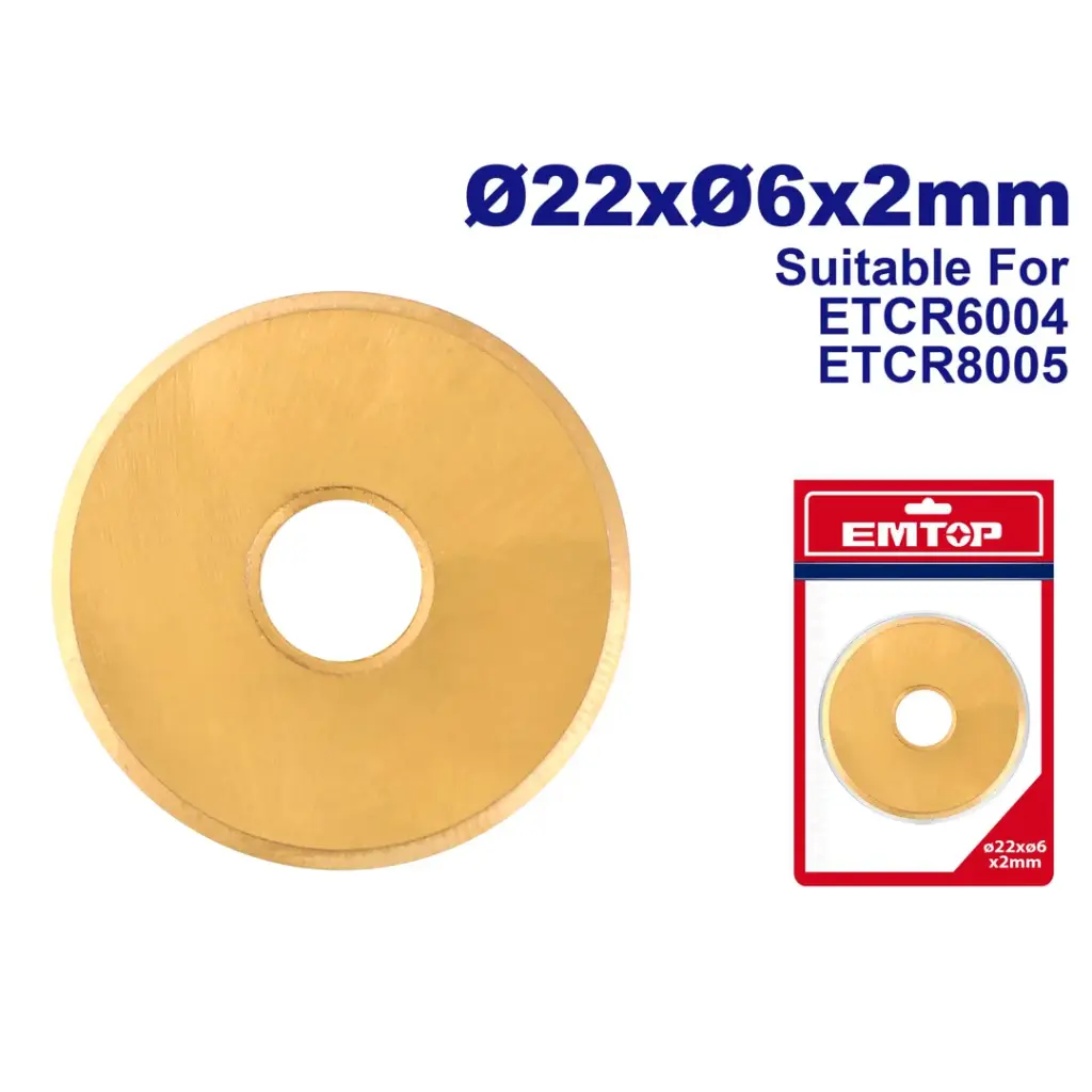 CUCHILLA DE 22X6X2MM PARA CORTADOR DE AZULEJOS Y CERAMICA ( COMPATIBLE  ETCR6004   ETCR8005)