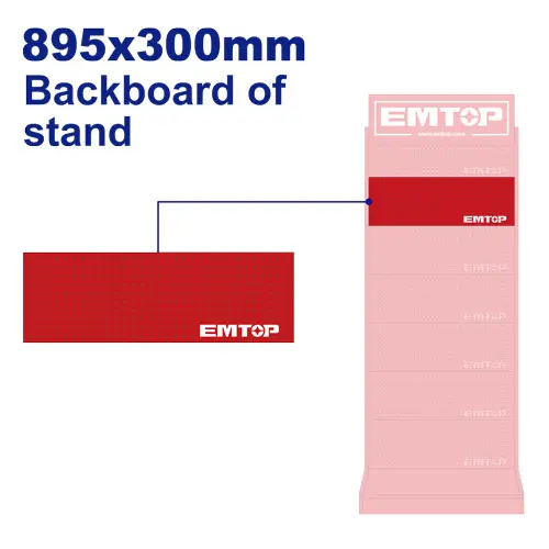 BACKBOARD OF EMTOP STAND 30 CM (895 X 300 MM)