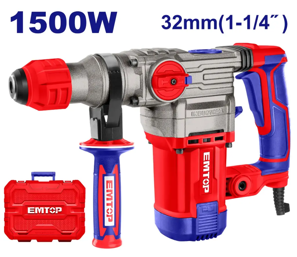 ROTARY HAMMER 1-1/4" 1500W EMTOP 