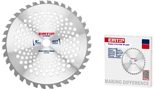 BUSH CUTTER BLADE 9" EMTOP