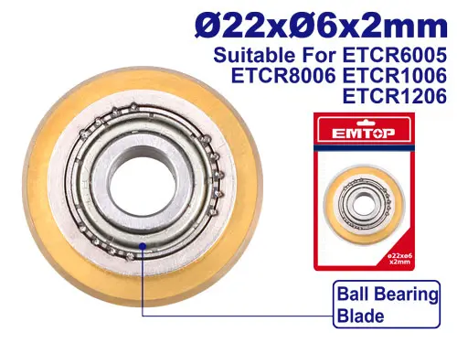 CUCHILLA DE 22X6X2MM PARA CORTADOR DE AZULEJOS Y CERAMICA ( COMPATIBLE  ETCR6005  ETCR8006   ETCR1006 ETCR1206)