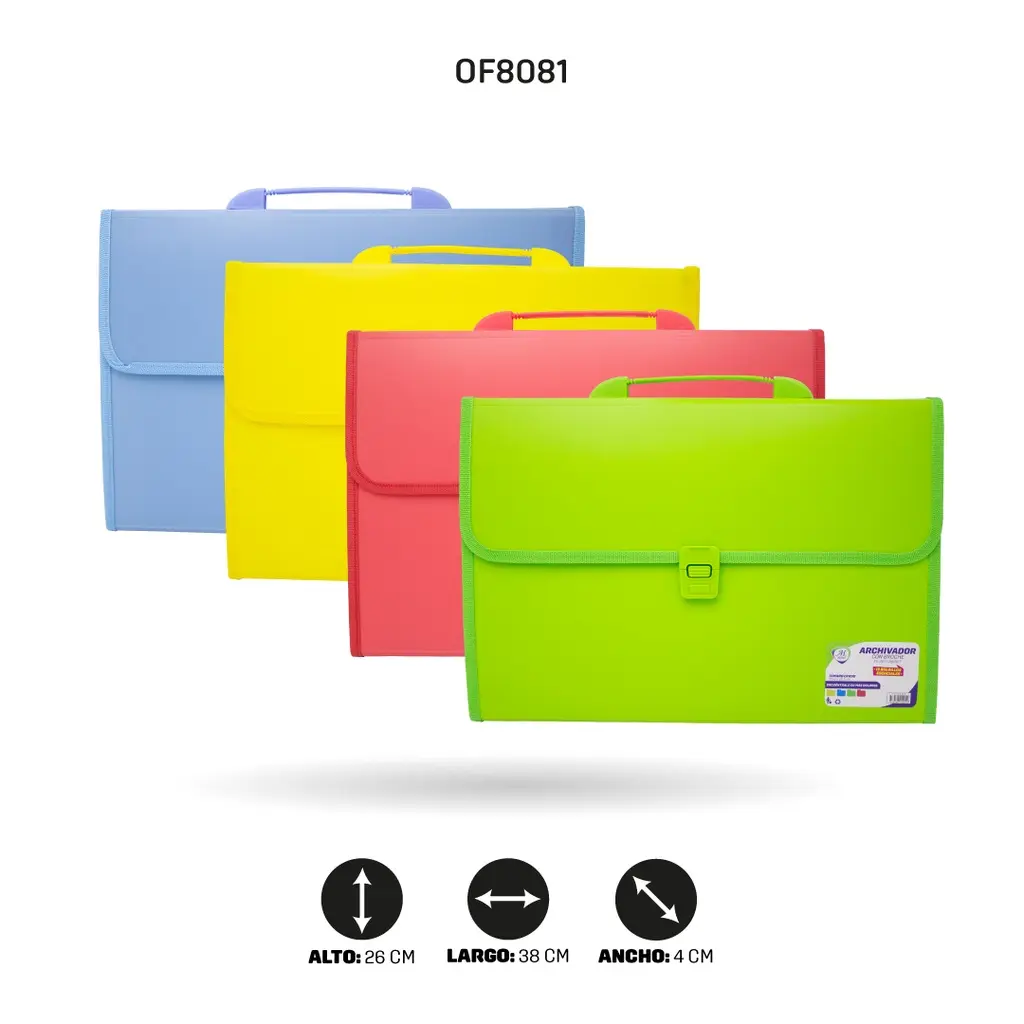 ARCHIVADOR OFICIO 13 BOLSILLOS 