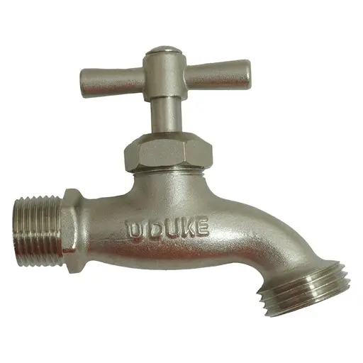 SMALL SATIN FINISH GARDEN FAUCET UDUKE