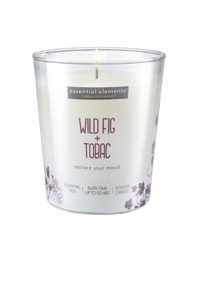 9 oz. Shrink Sleeve w/Metal Lid  Wild Fig & Tobac