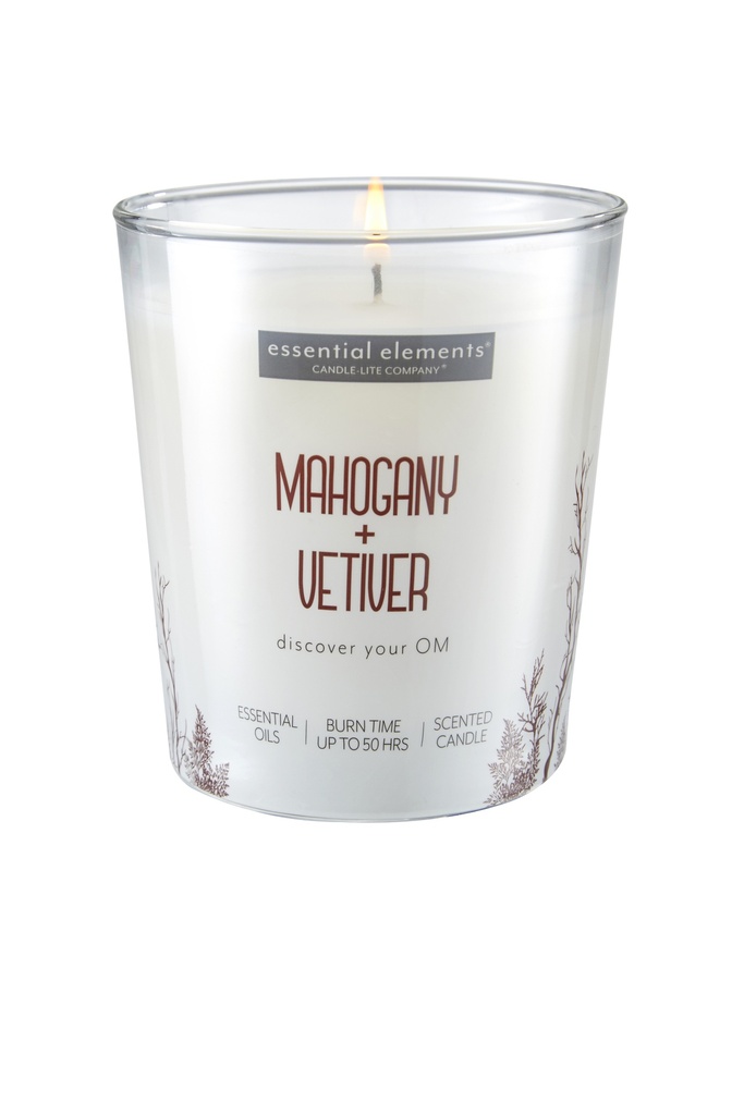 9 Oz EE Shrink Sleeve w/Metal Lid Mahogany & Vetiver