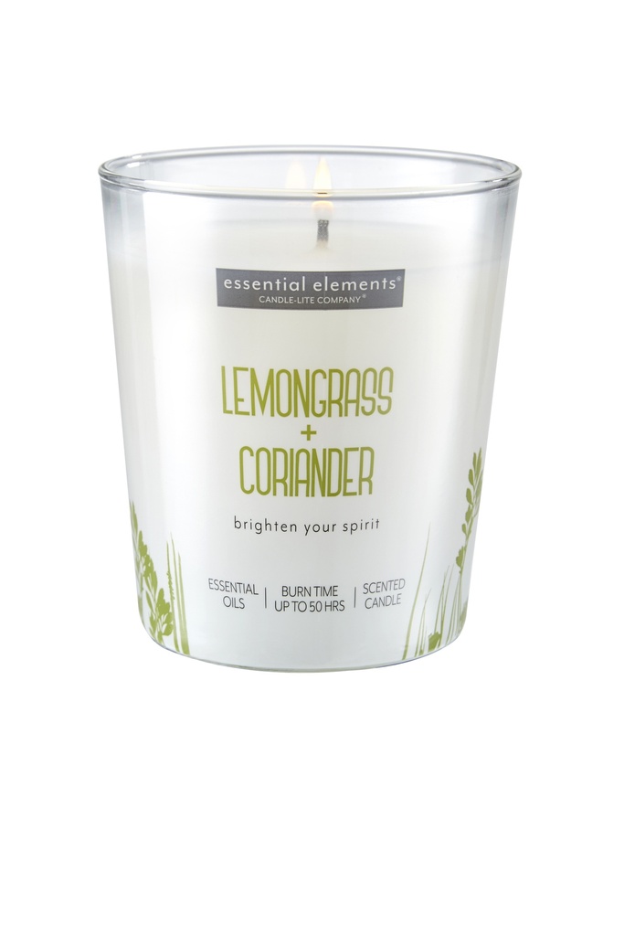 9 Oz EE Shrink Sleeve w/Metal Lid  Lemongrass & Coriander