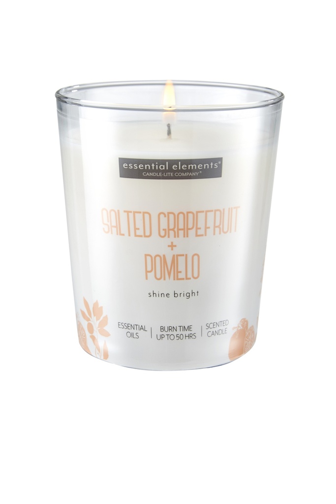 9 oz. Shrink Sleeve w/Metal Lid  Salted Grapefruit & Pomelo