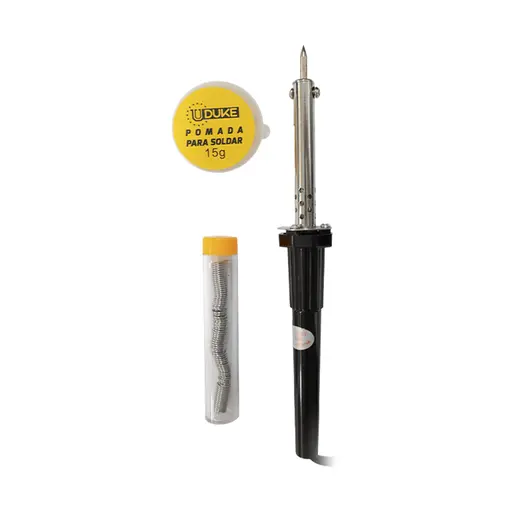 [HT1109] CAUTIN PASTA 30W UDUKE CON REPUESTO, POMADA, ESTAÑO