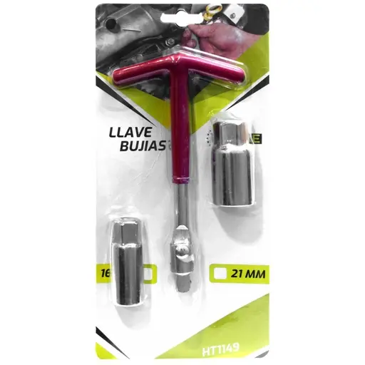 [HT1149] LLAVE SACA BUJIAS EN T X 3PCS