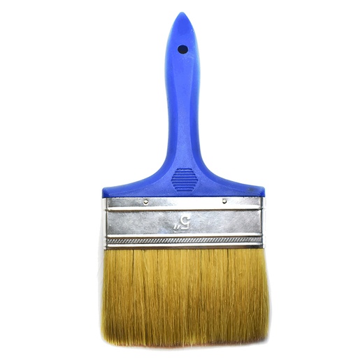 [HT1280] UDUKE 5" PAINT BRUSH BLUE HANDLE NATURAL BRISTLE