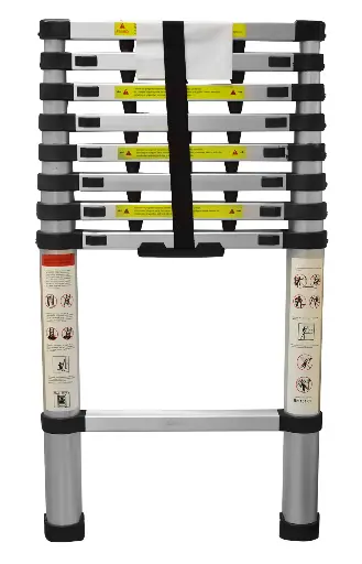 [HT1320] ALUMINIUM TELESCOPING LADDER 8 STEP 260 CM CAP 150 KG UDUKE