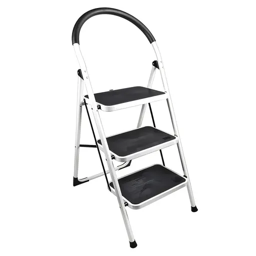 [HT1323] UDUKE 3-STEP FOLDING METAL TUBULAR LADDER