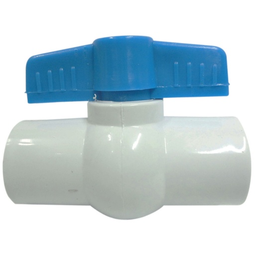 [HT20126] LLAVE BOLA PVC LISA 3/4"