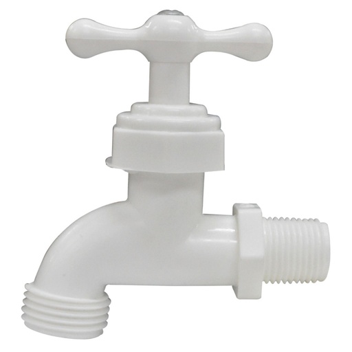 [HT20144] GRIFO PLASTICO BLANCO 1/2" UDUKE