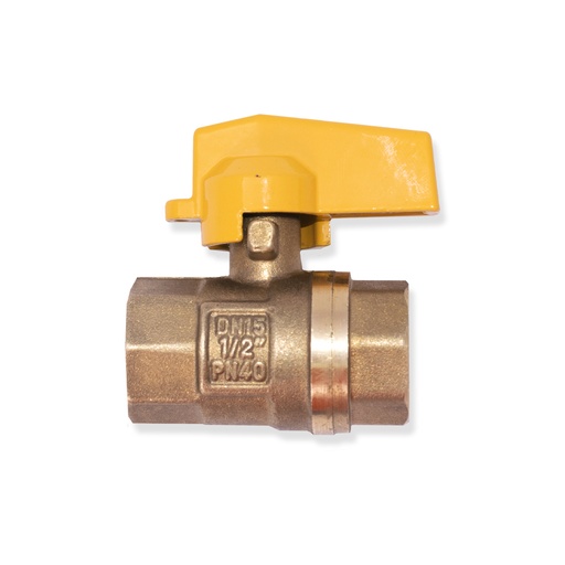 [HT20165] BRASS GAS VALVE PN40 1/2"