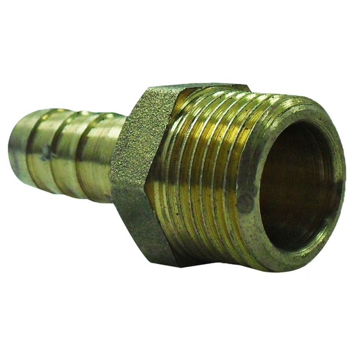 [HT20168] RACOR GAS MACHO BRONCE 1/2 X 3/8