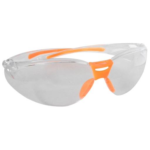 [HT20530] GAFA T-DEPORTIVA GLOBAL LENTE TRANSPARENTE MARCO NARANJA PROTECCION UV UDUKE