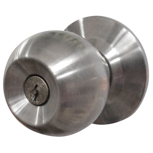 [HT20582] BATHROOM DOOR KNOB LOCK FOR METAL DOOR STAINLESS STEEL SATIN FINISH UDUKE