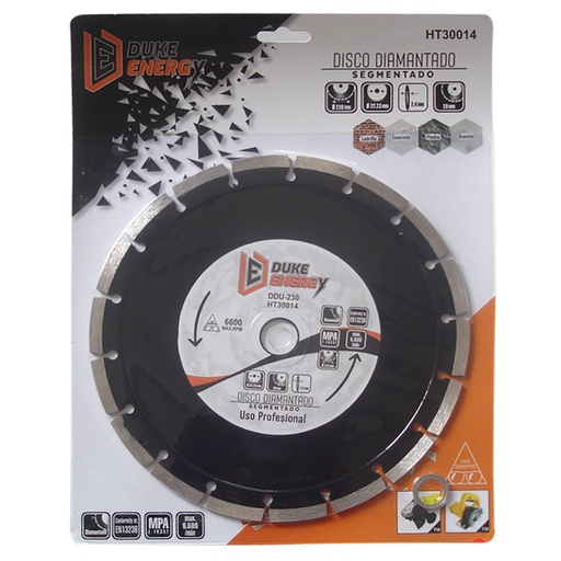 [HT30014] DISCO DIAMANTADO SEGMENTADO DUKE ENERGY PROFESIONAL 4 1/2 