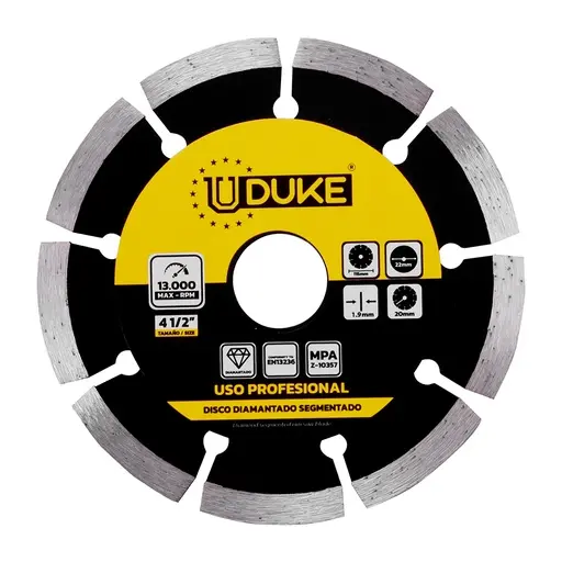 [HT30027] DIAMOND CUTTING BLADE SEGMENTED 4 1/2" UDUKE