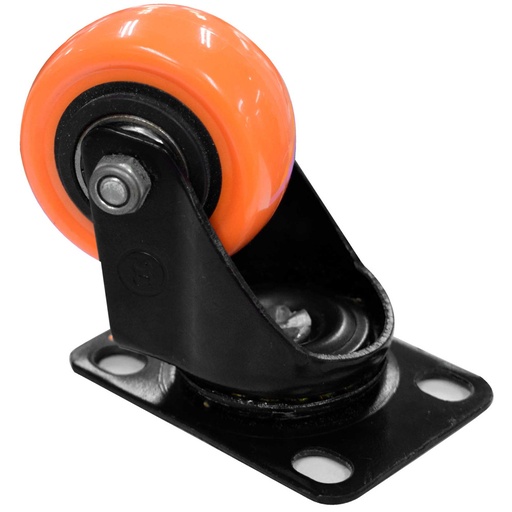 [HT30084] HEAVY DUTY SWIVEL CASTER WHEEL 2" 50 MM 80 KG ORANGE