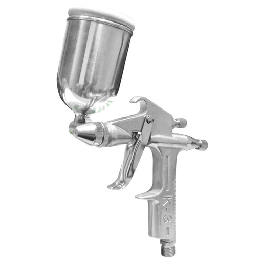 [HT30567] AEROGRAFO UDUKE PROFESIONAL USA VASO DE 150 CC PISTOLA K3 CROMADA (PUNTA) 