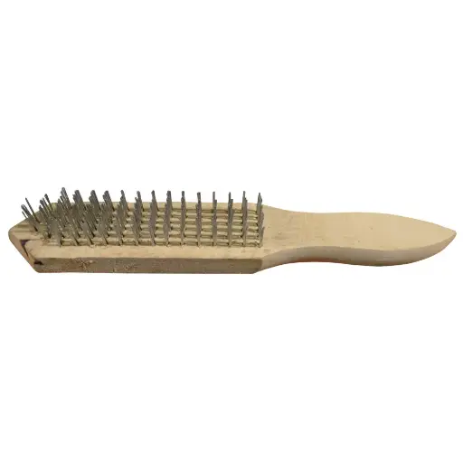 [HT30569] STILL WIRE BRUSH WOODEN HANDLE 6 LINES UDUKE