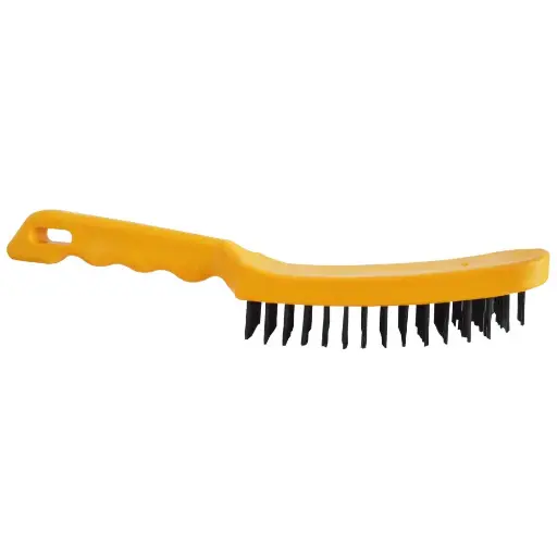 [HT30571] CEPILLO ACERO SIN ESPATULA MANGO PLASTICO UDUKE AMARILLO 6 LINEAS