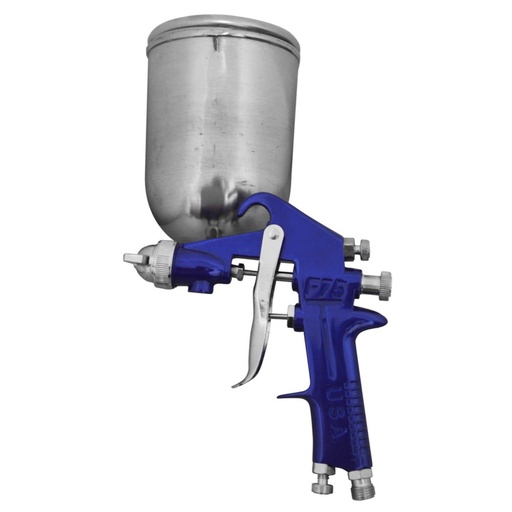 [HT30602] AEROGRAFO UDUKE PROFESIONAL USA VASO DE 600 CC PISTOLA F-75 AZUL