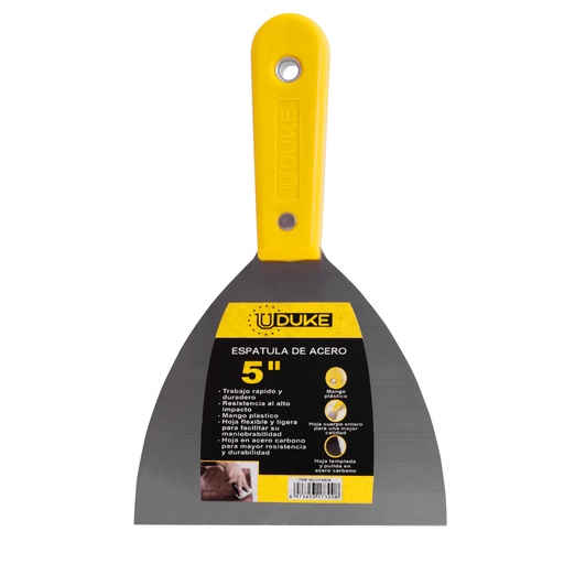[HT40038] CARBON STEEL SCRAPER PLASTIC HANDLE 5" UDUKE