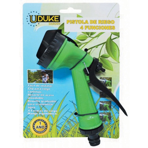 [HT40065] GARDEN HOSE NOZZLE 4 WAYS UDUKE