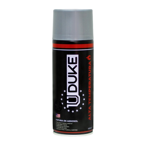 [HT40230] HIGH TEMPERATURE SPRAY PAINT SILVER ALUMINIUM 400 ML UDUKE 502