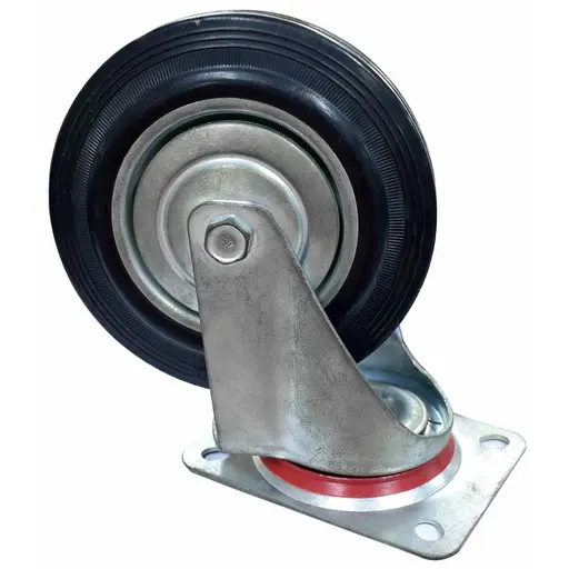 [HT40245] RODACHINES NEGRO 6" CAUCHO