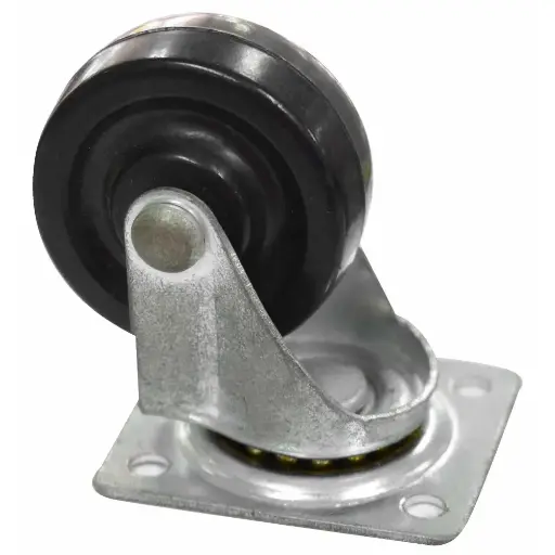 [HT40250] BLACK RUBBER CASTER WHEEL 40 MM 