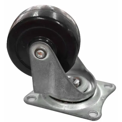 [HT40251] BLACK RUBBER CASTER WHEEL 50 MM 