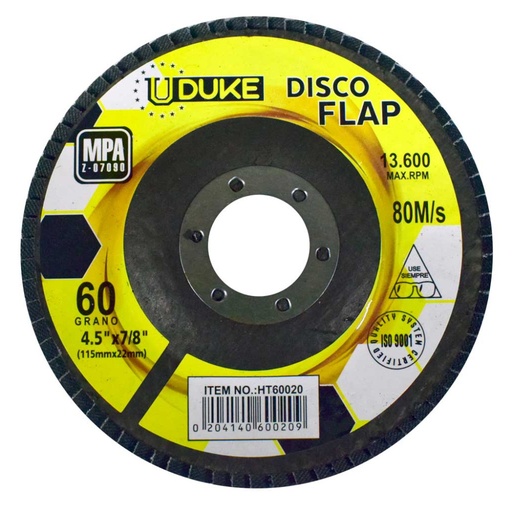 [HT60022] UDUKE FLAP DISC 4-1/2" GRIT #120