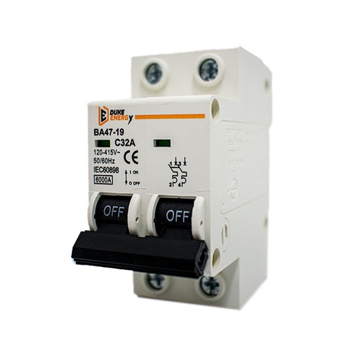 [HT60155] INTERRUPTORES TERMOMAGNETICOS 2 POLO 32A