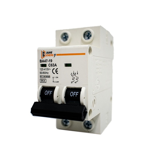 [HT60158] INTERRUPTORES TERMOMAGNETICOS 2 POLO 63A