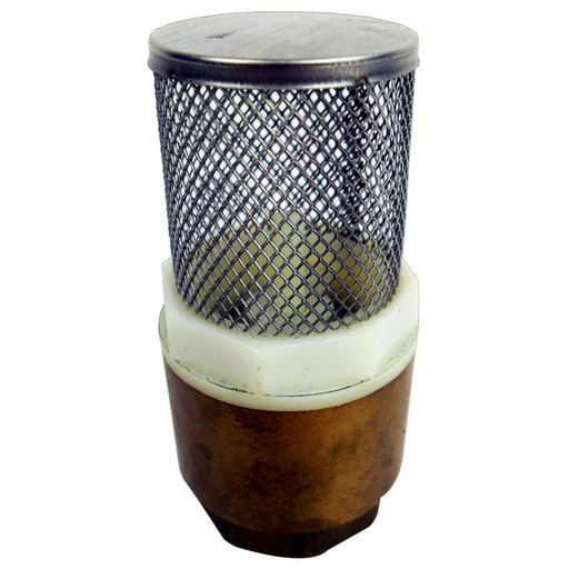 [HT70008] STAMPROF BRASS FOOT VALVE 1"
